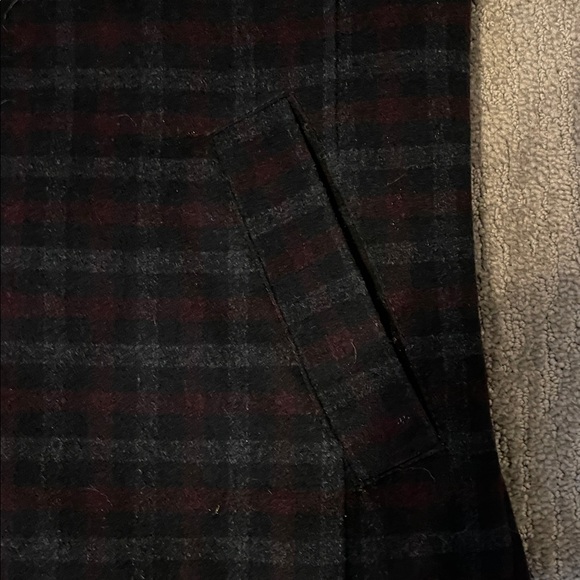Utex Men's Dark Plaid Shirt Jacket - Picture 3 of 3